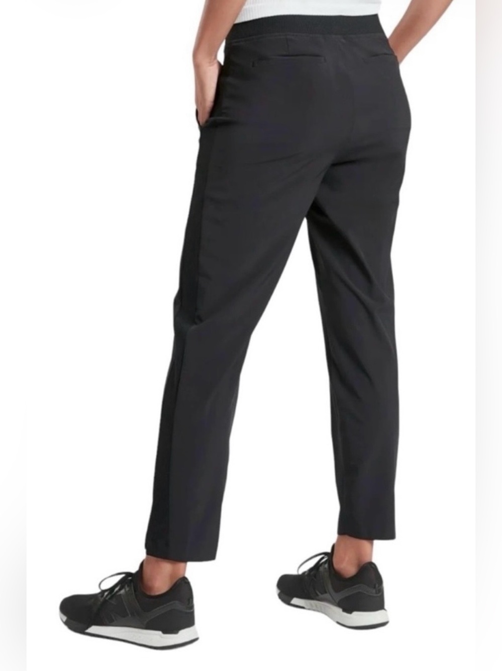 Athleta Brooklyn Mid Rise Black Ankle Pant Size 10